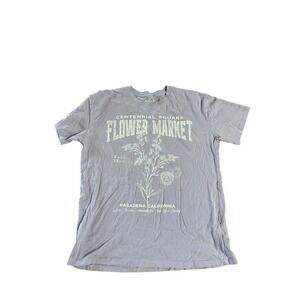 Hollister T Shirt Size Medium Purple Short Sleeve Graphic Flower
